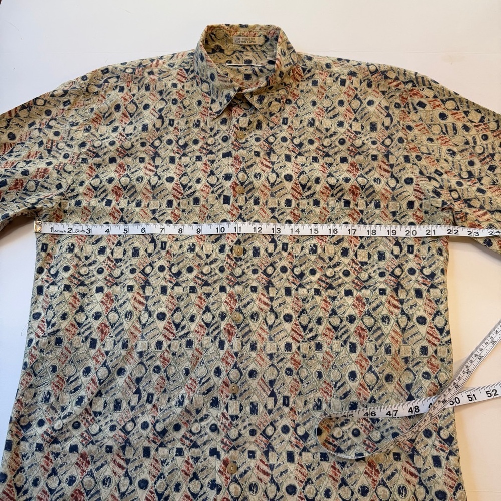 Men’s Burma Bibas Geometric Print Shirt Size Medium​​ - Picture 5 of 7